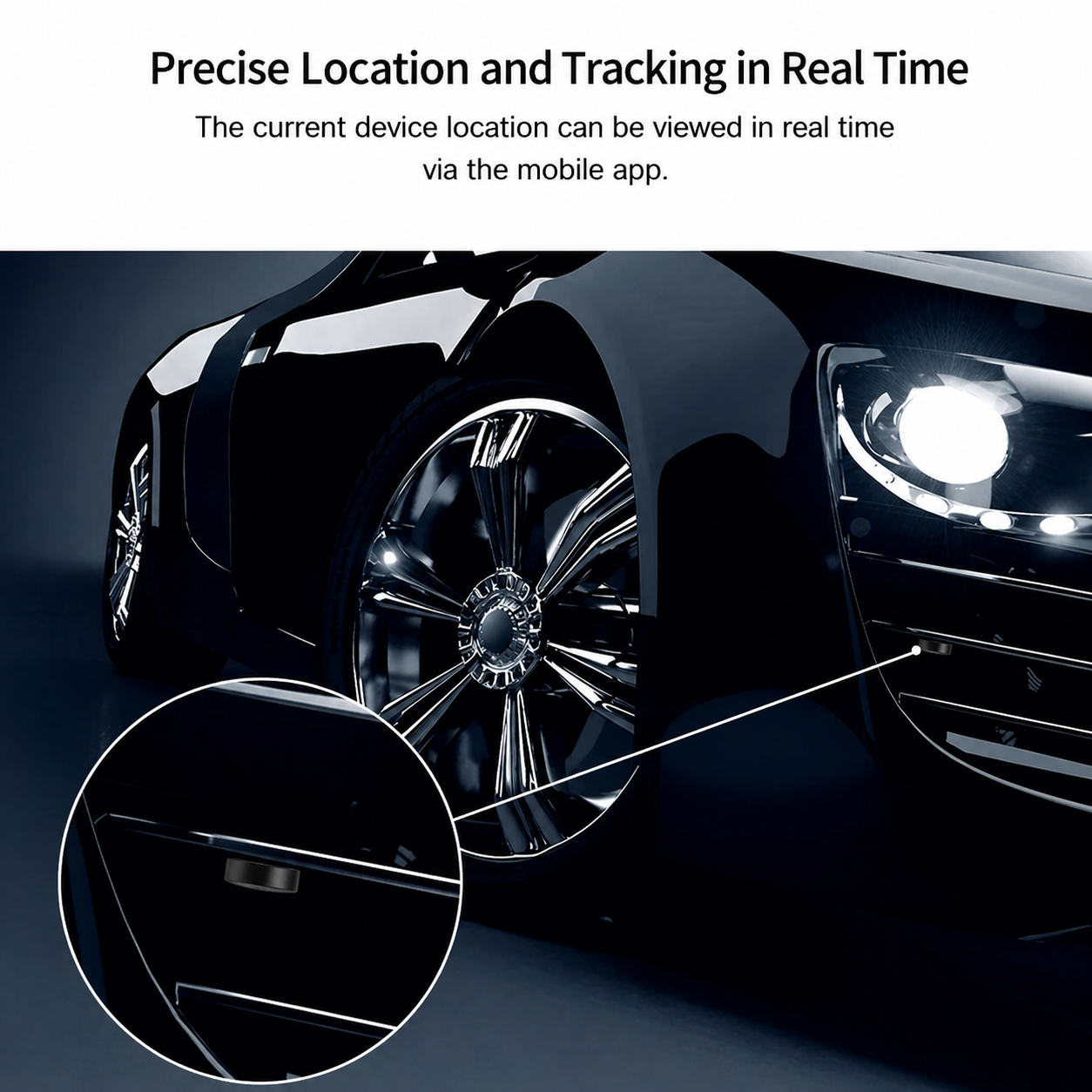 Compact Magnetic GPS Tracker | Real-Time Location GPS + GSM | 20 Days Battery