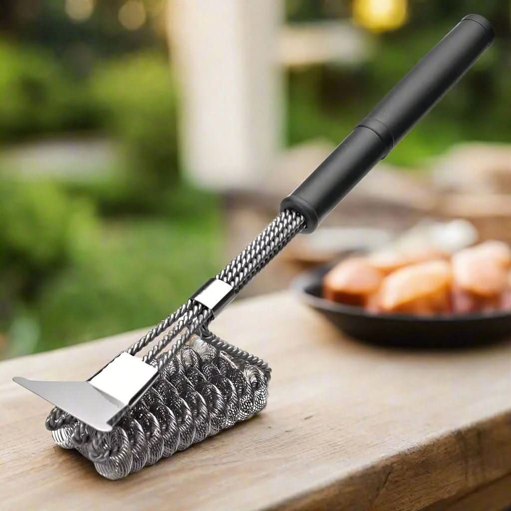 Stainless Steel Grill Brush for Safe Barbecue Cleaning
