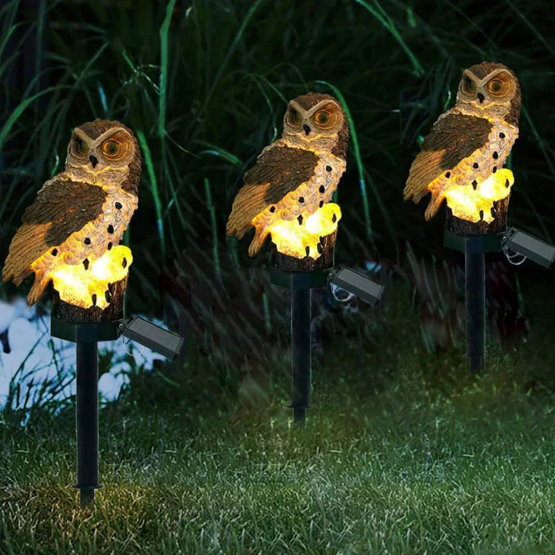 Outdoor Solar Owl Lamp – Automatic Garden Light