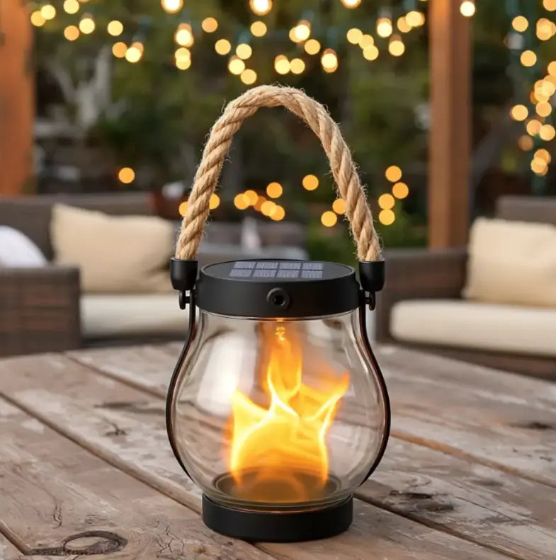 Solar Torch | Weatherproof | Automatic at Dusk | Garden Lantern