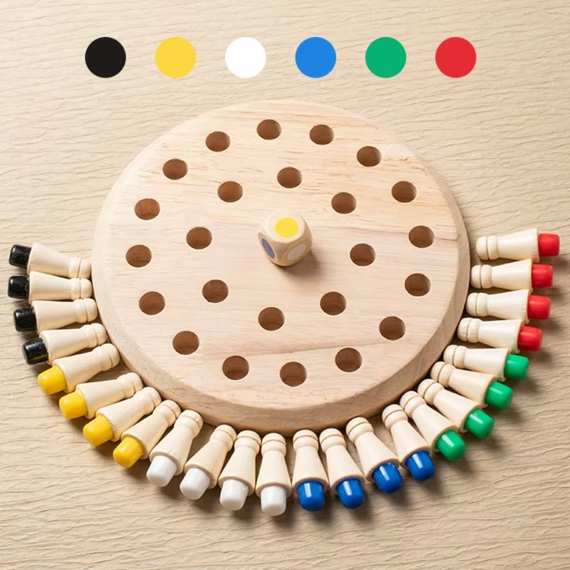 Memory Game | Wooden Thinking Puzzle with Dice | Enhances Focus and Memory