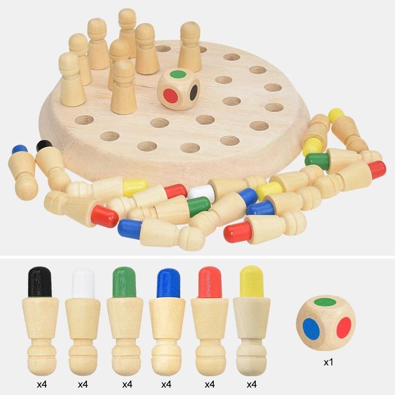 Memory Game | Wooden Thinking Puzzle with Dice | Enhances Focus and Memory