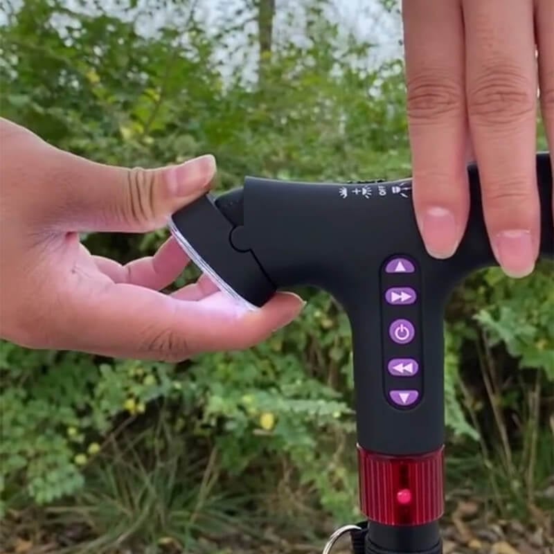 Adjustable Walking Stick with Fall Alarm