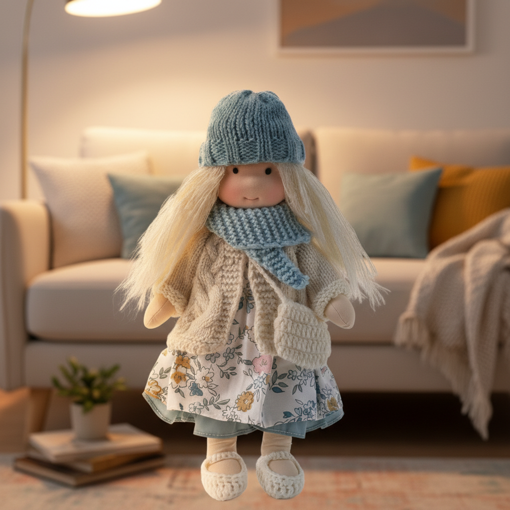 Artisan Cotton Doll for Imaginative Playtime Adventures