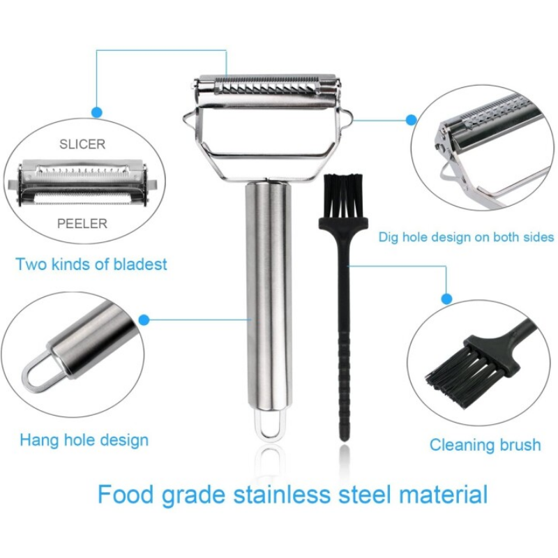 Vegetable Peeler with Dual Blades – Stainless Steel Kitchen Tool