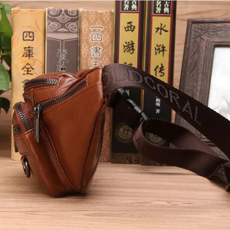 Stylish Genuine Leather Crossbody Bag for Men with Ample Storage