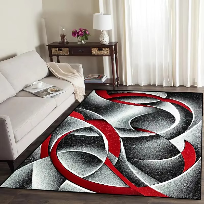 Stylish Geometric Indoor Rug - Washable & Non-Slip
