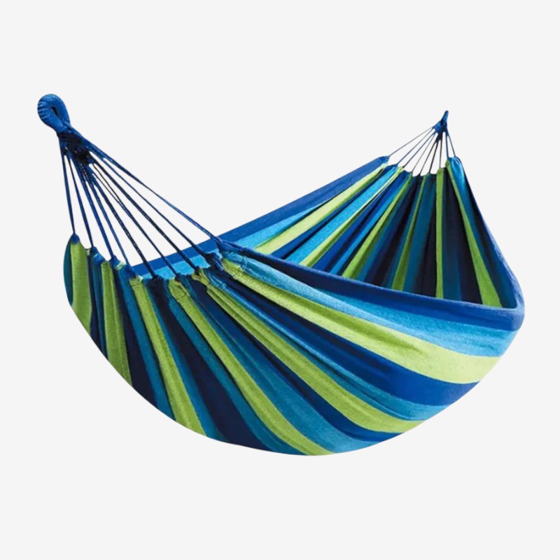 Striped Hammock | Quick Setup | Non-Slip | Lounge Fold