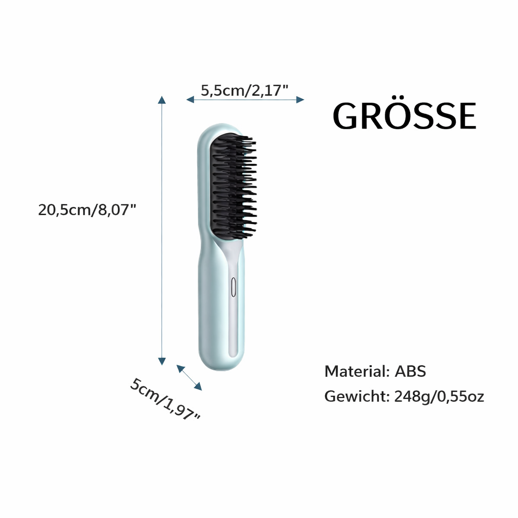Cordless Straightening Brush for Quick Styling & Shiny Hair