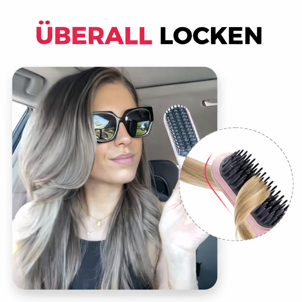 Cordless Straightening Brush for Quick Styling & Shiny Hair
