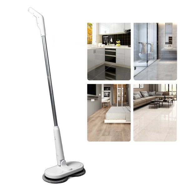 Effortless Cordless Mop with Built-In Sprayer and Reusable Pads