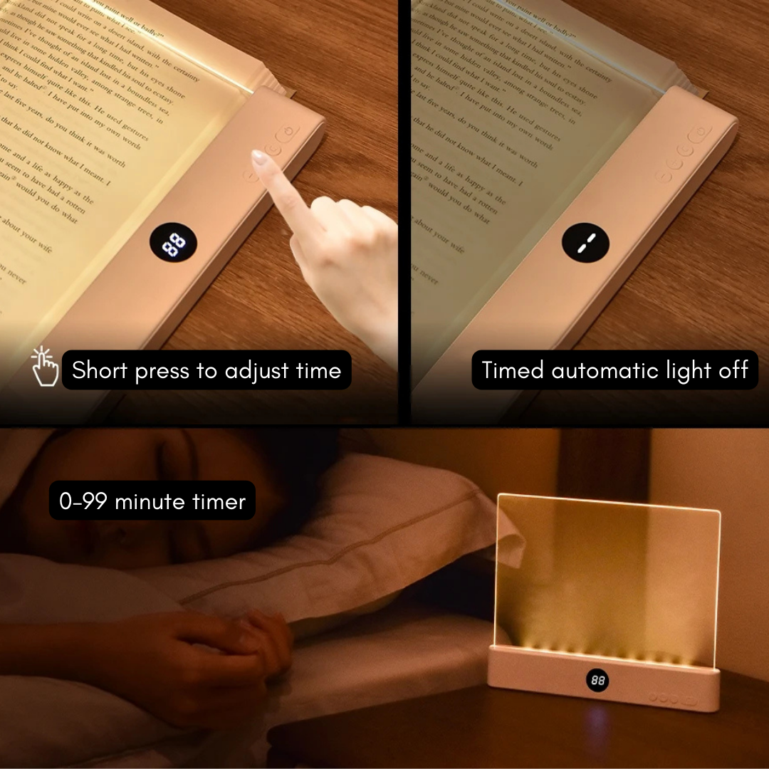 Flexible Arm LED Book Light with Adjustable Brightness