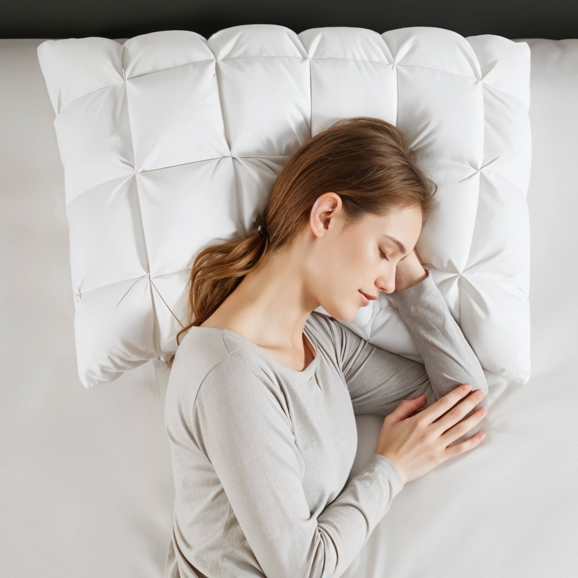 Luxury Down Pillow with Silken Cover – Ultimate Sleep Support