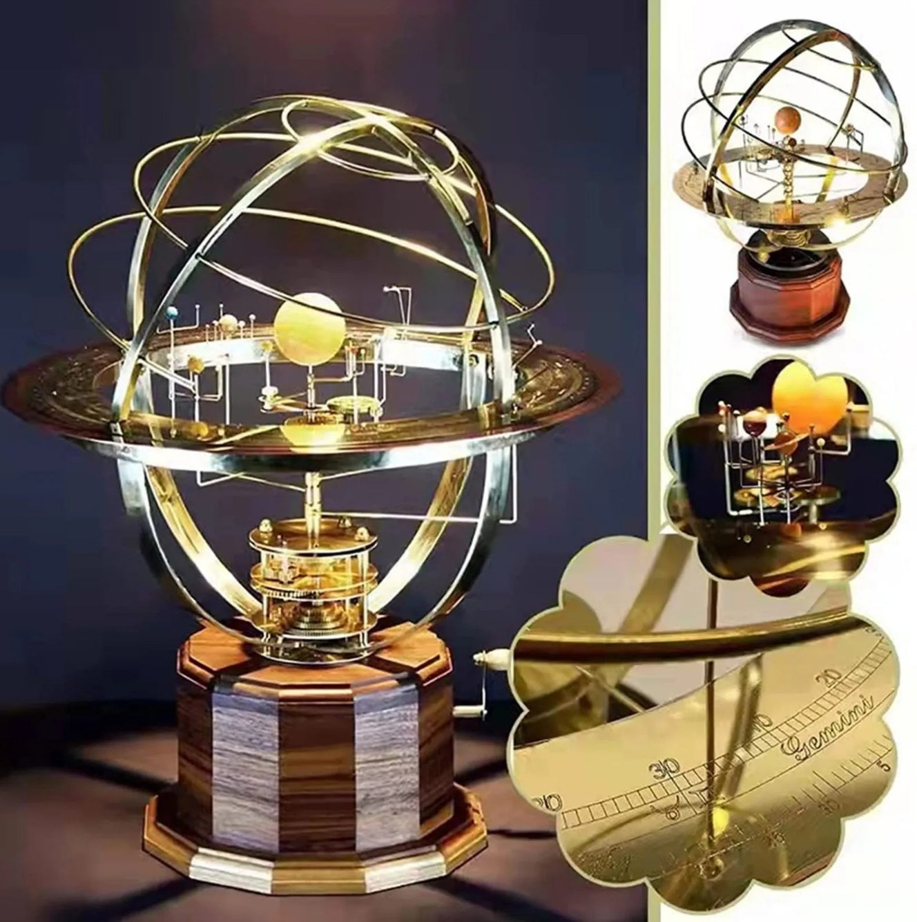 Elegant Solar System Model - Handcrafted Celestial Display