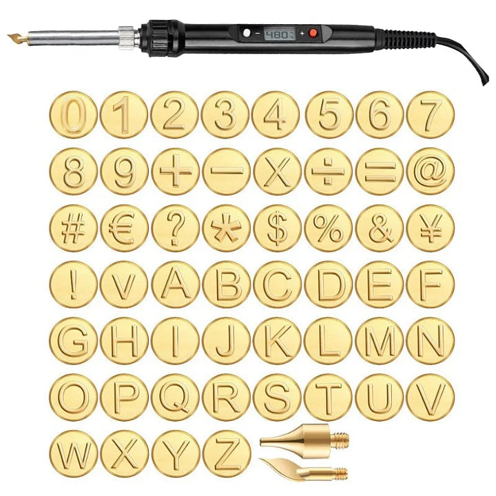 Alphabet Burning Tips for Engraving - Precise Personalization