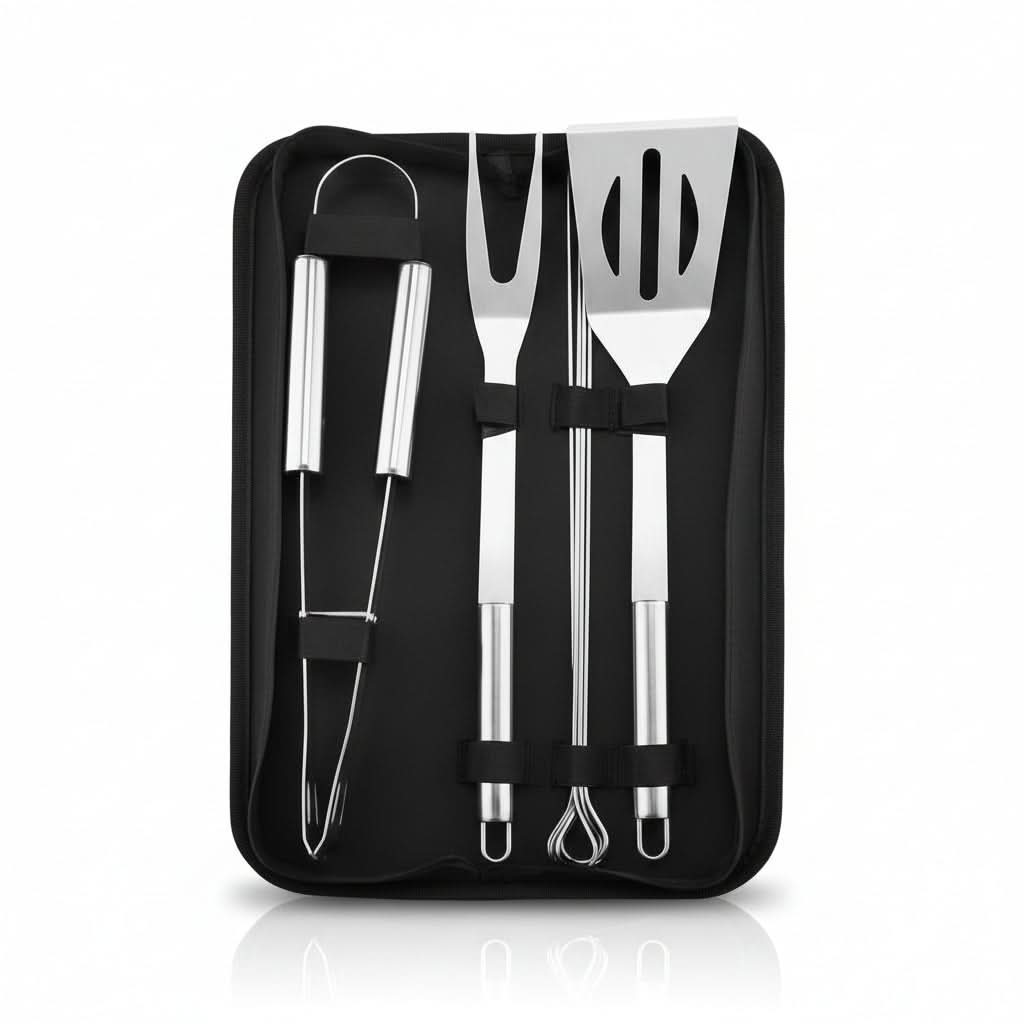 Stainless Steel Barbecue Tool Set for Outdoor Grilling