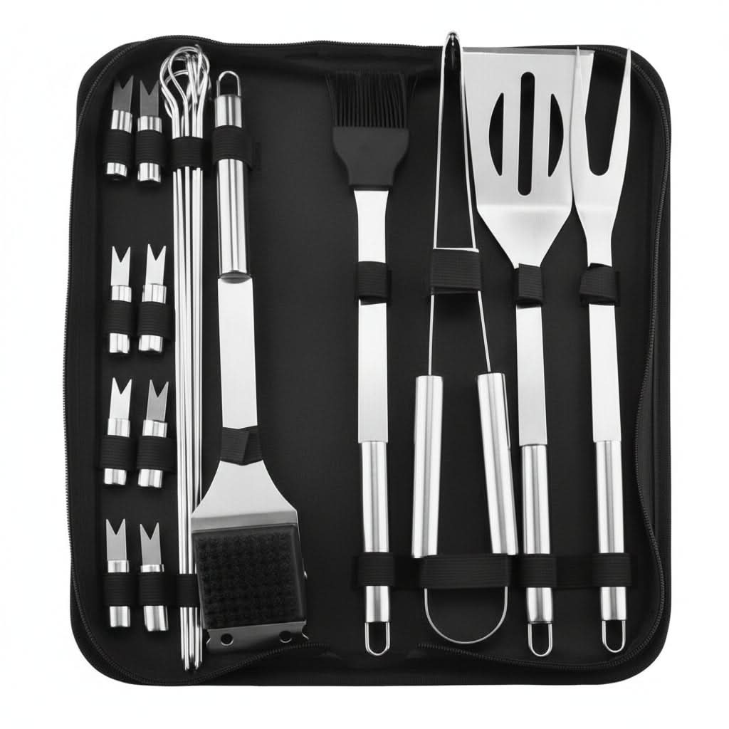 Stainless Steel Barbecue Tool Set for Outdoor Grilling