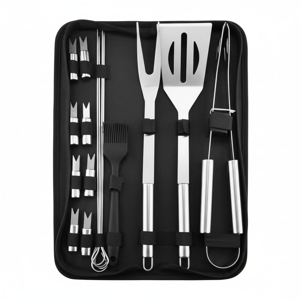 Stainless Steel BBQ Tool Kit for Outdoor Grilling