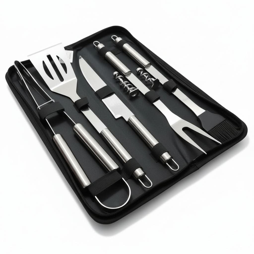 Stainless Steel Barbecue Tool Set for Outdoor Grilling