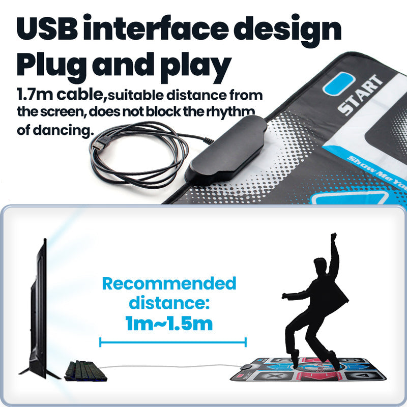 RhythmZone Dance Pad – Engage in Interactive Fitness Fun