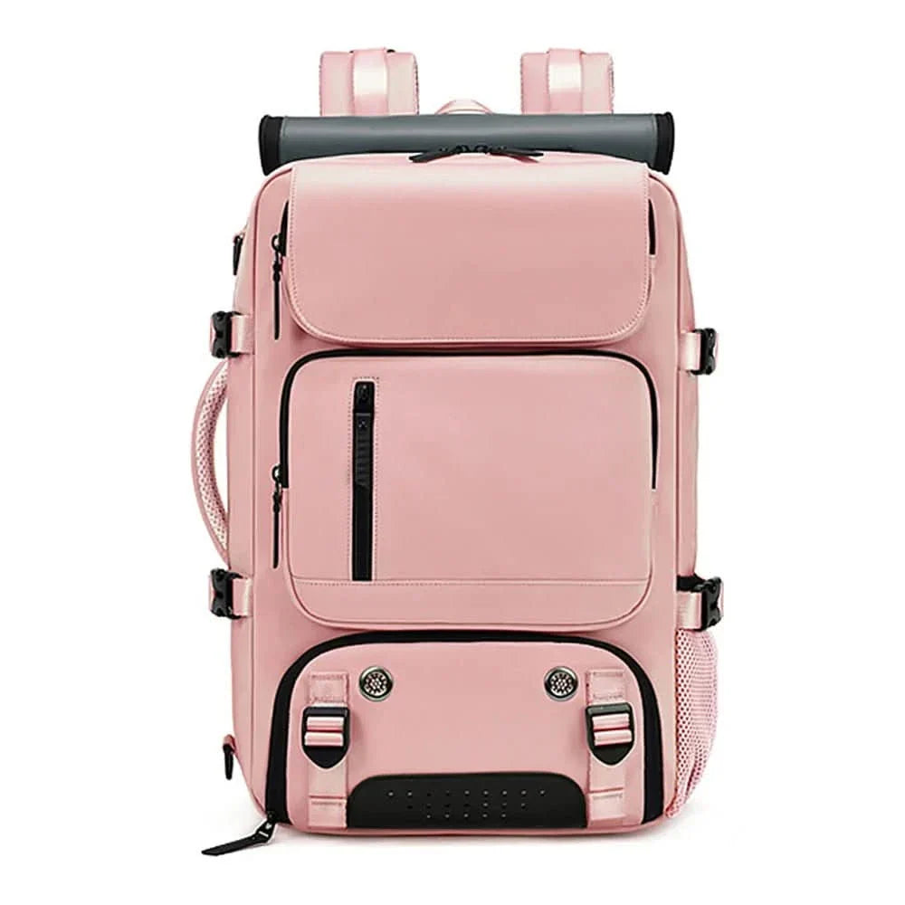 Spacious Waterproof Travel Backpack with USB Charging Feature