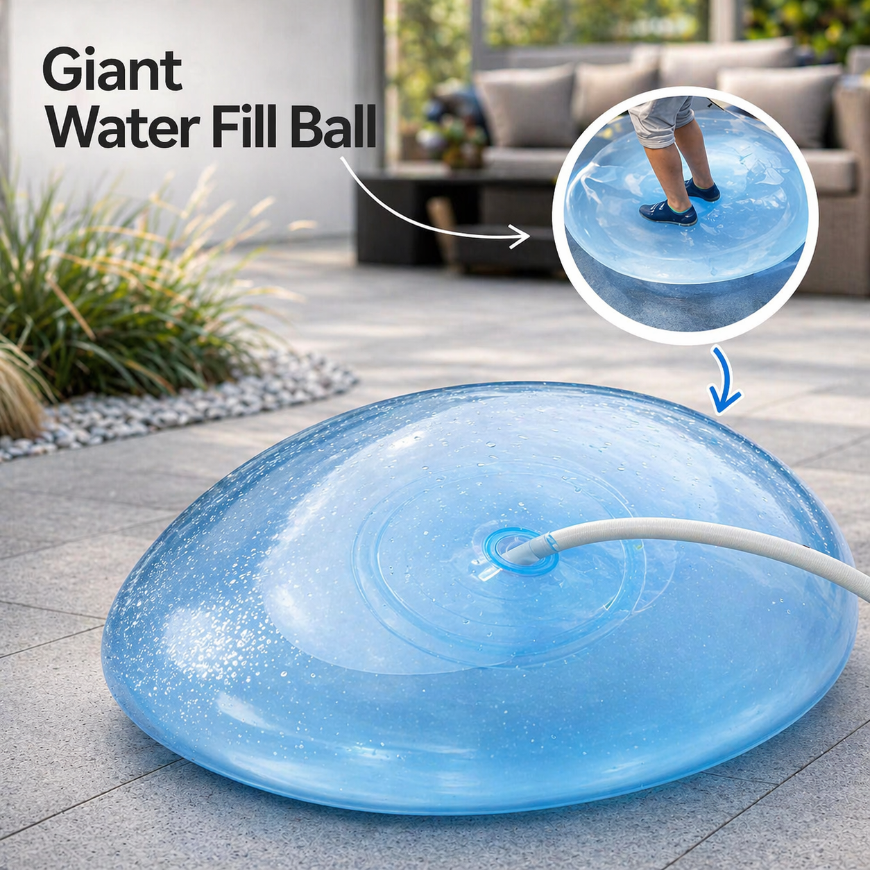 Inflatable Rubber Ball for Kids | Tear-Resistant Play Ball