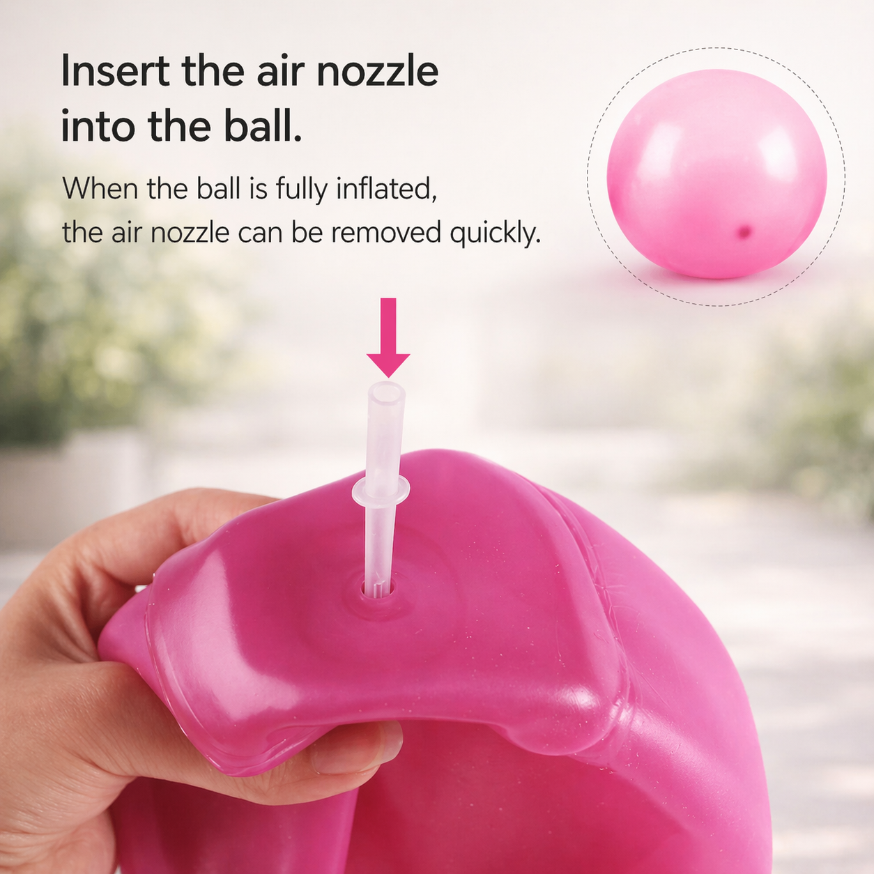 Inflatable Rubber Ball for Kids | Tear-Resistant Play Ball