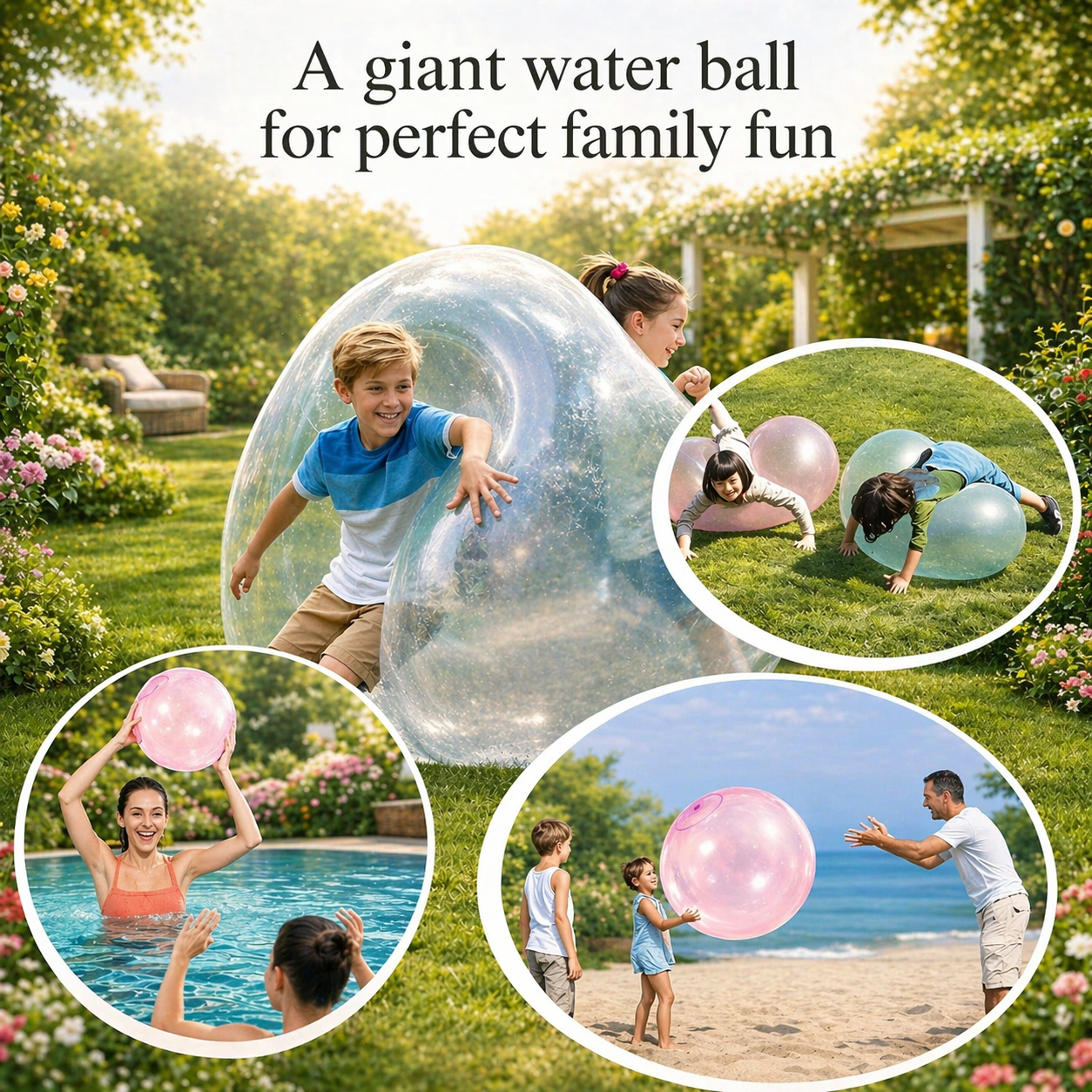 Inflatable Rubber Ball for Kids | Tear-Resistant Play Ball