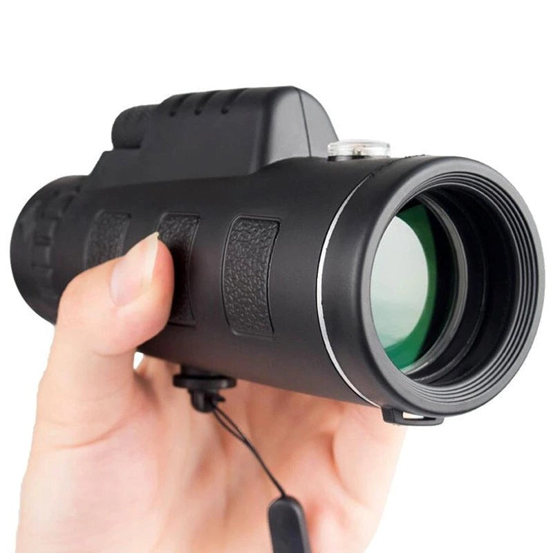 Compact High-Definition Monocular with Smartphone Mount & Tripod