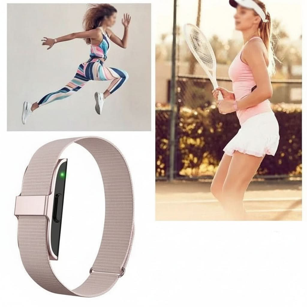Smart Fitness Tracker with Heart Rate Monitor – IP68 Waterproof Band