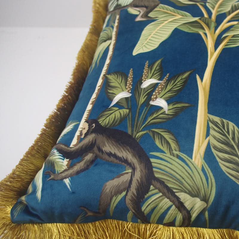 Retro Jungle Animal Throw Pillow Cover for Sofa Decoration