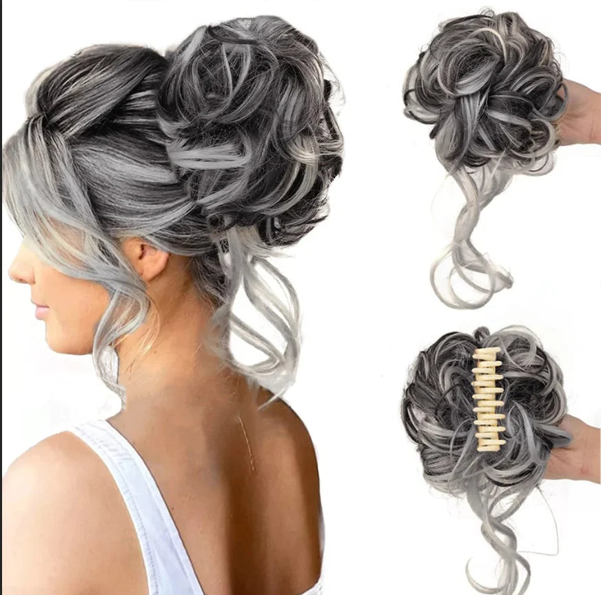 Hair Clip with Volume Mechanism for Women's Updo - Synthetic