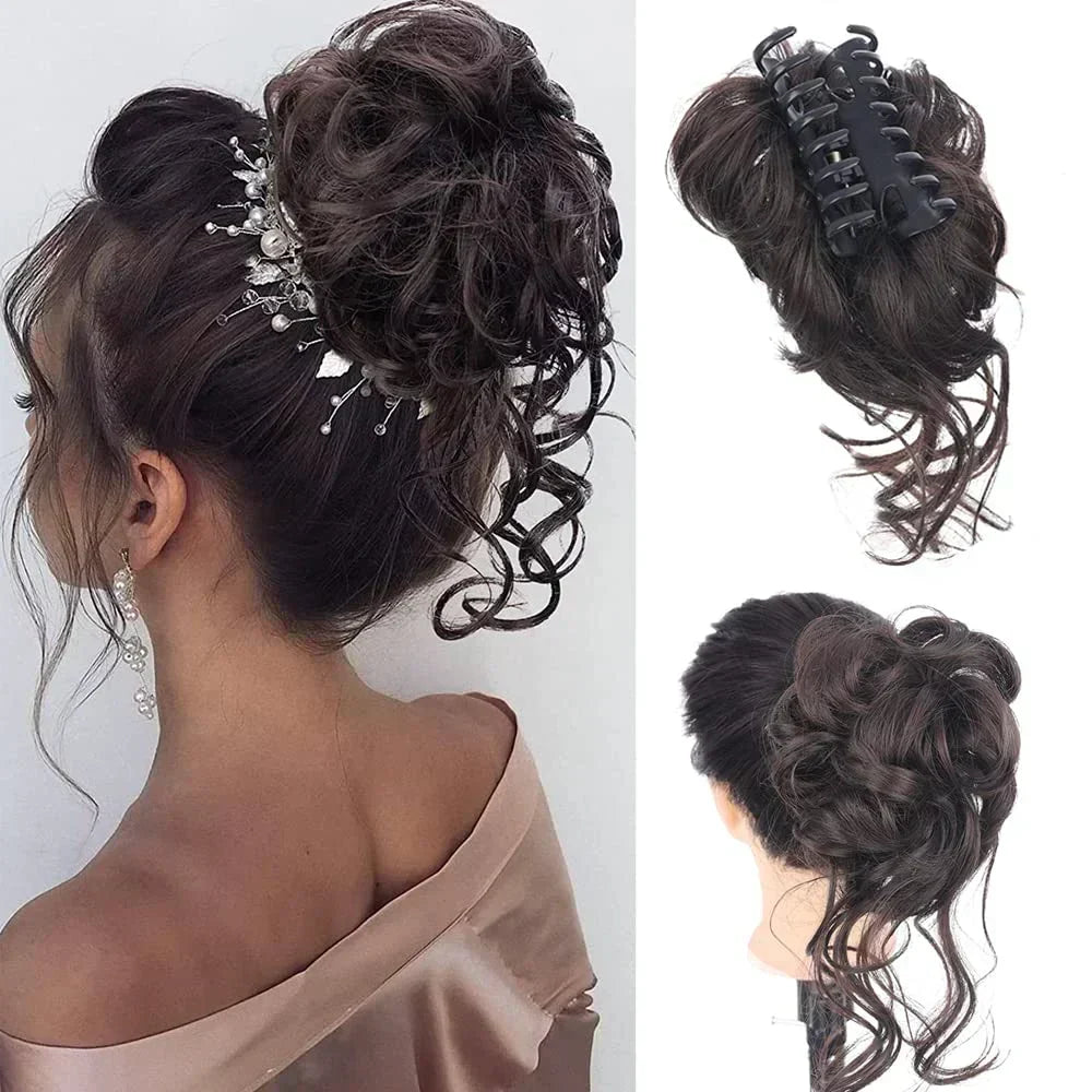 Hair Clip with Volume Mechanism for Women's Updo - Synthetic