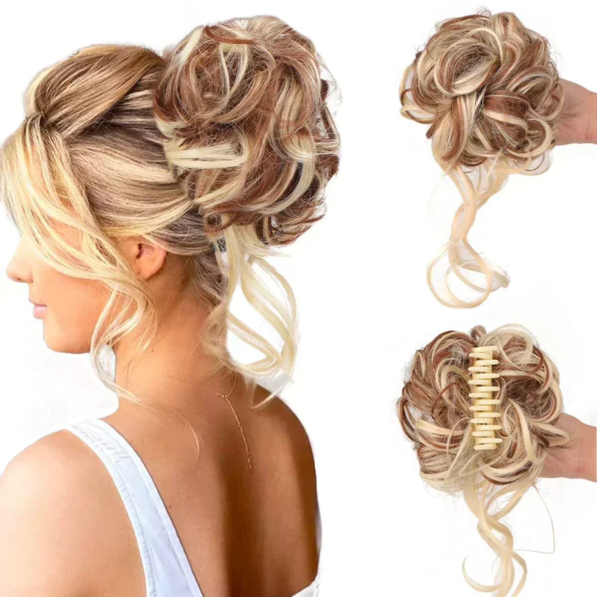 Hair Clip with Volume Mechanism for Women's Updo - Synthetic