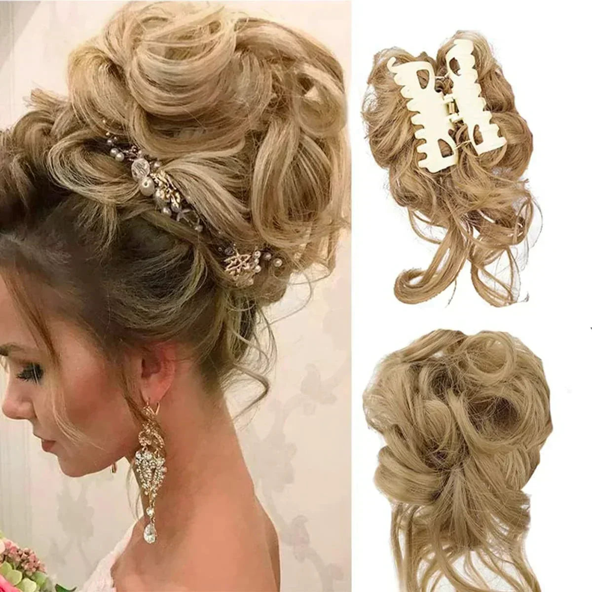 Hair Clip with Volume Mechanism for Women's Updo - Synthetic