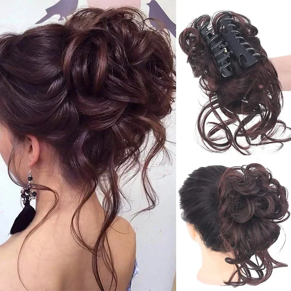 Hair Clip with Volume Mechanism for Women's Updo - Synthetic