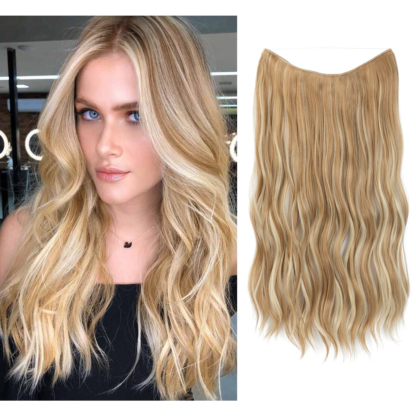 Hair Wig | Instant Volume Boost | Invisible Halo Extensions