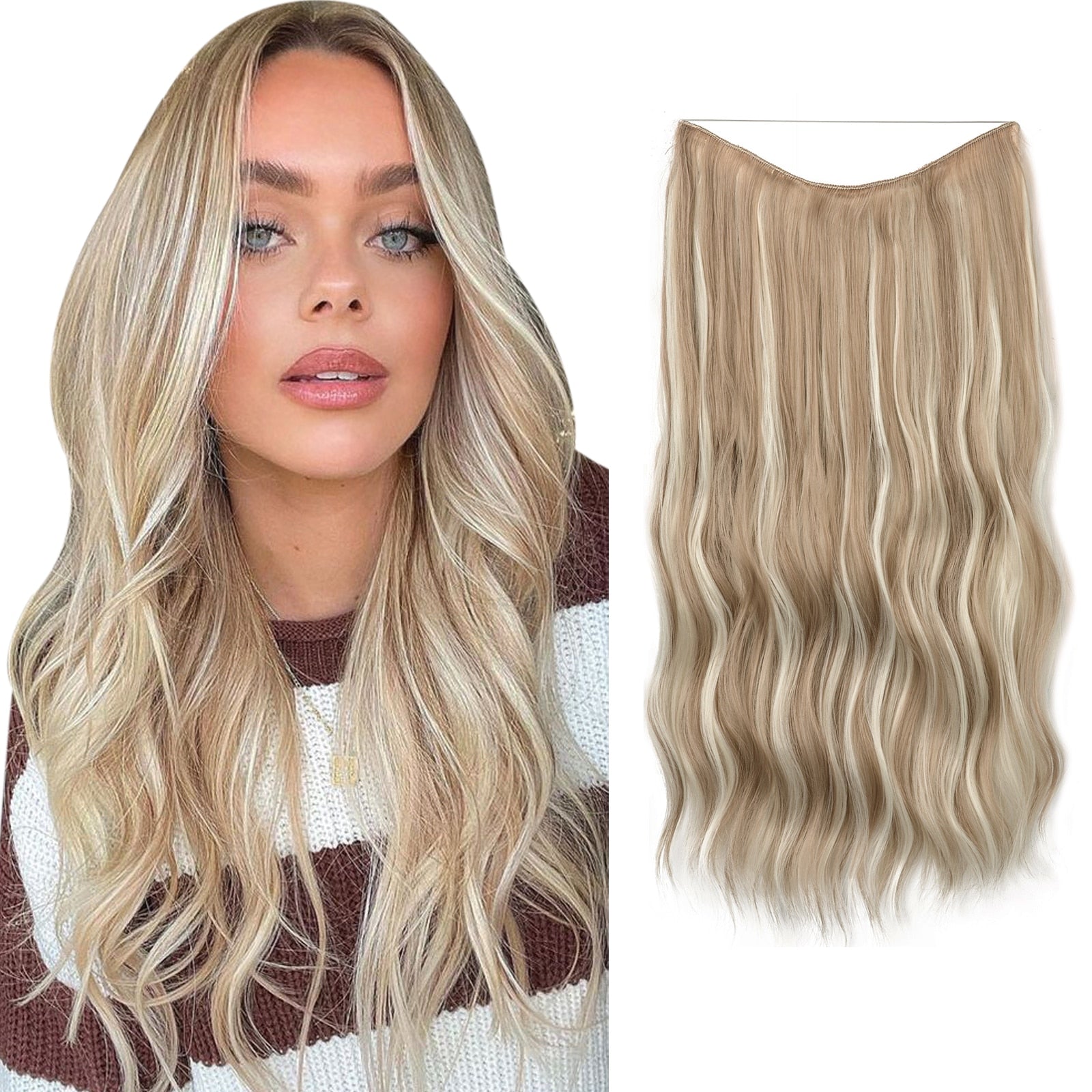 Hair Wig | Instant Volume Boost | Invisible Halo Extensions