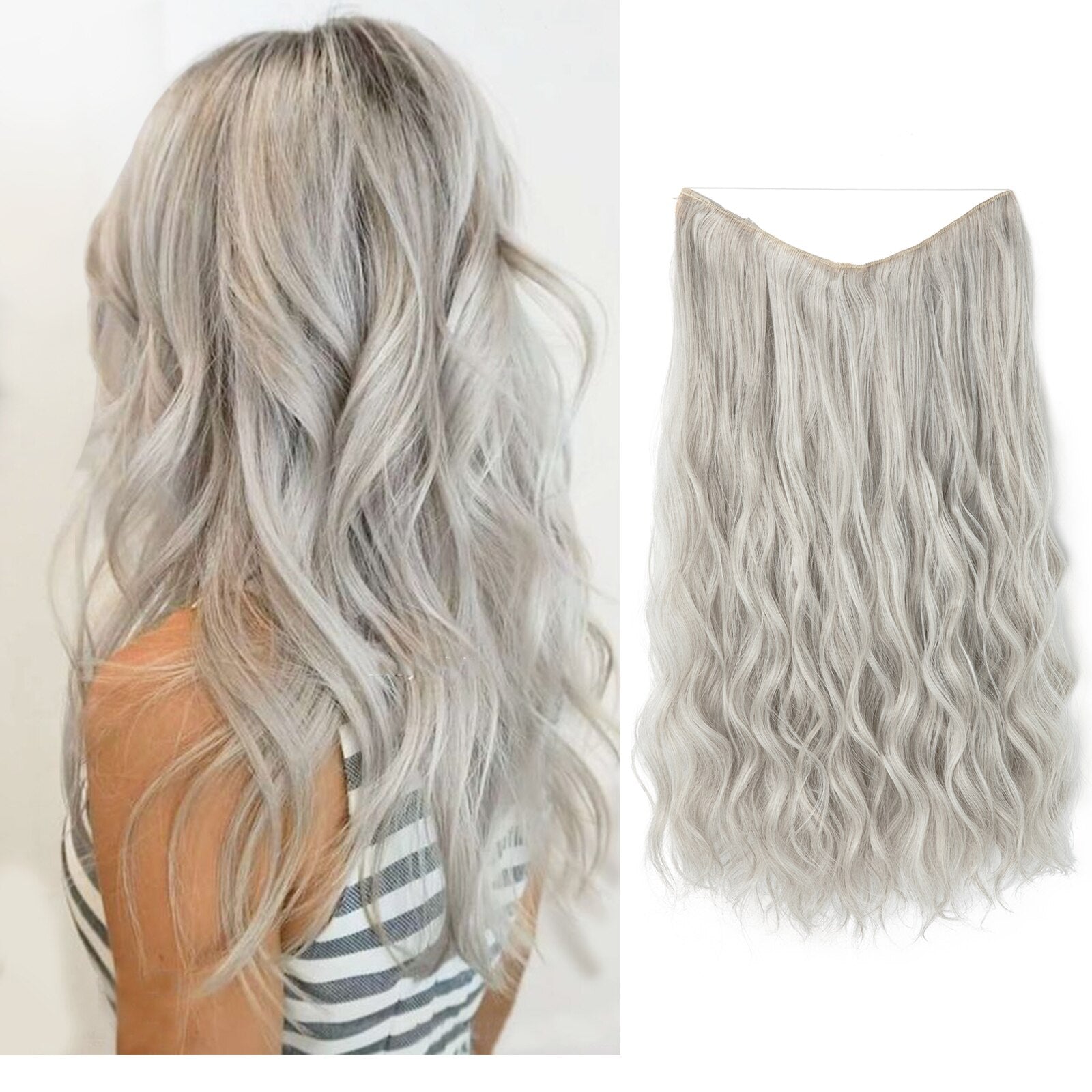 Hair Wig | Instant Volume Boost | Invisible Halo Extensions