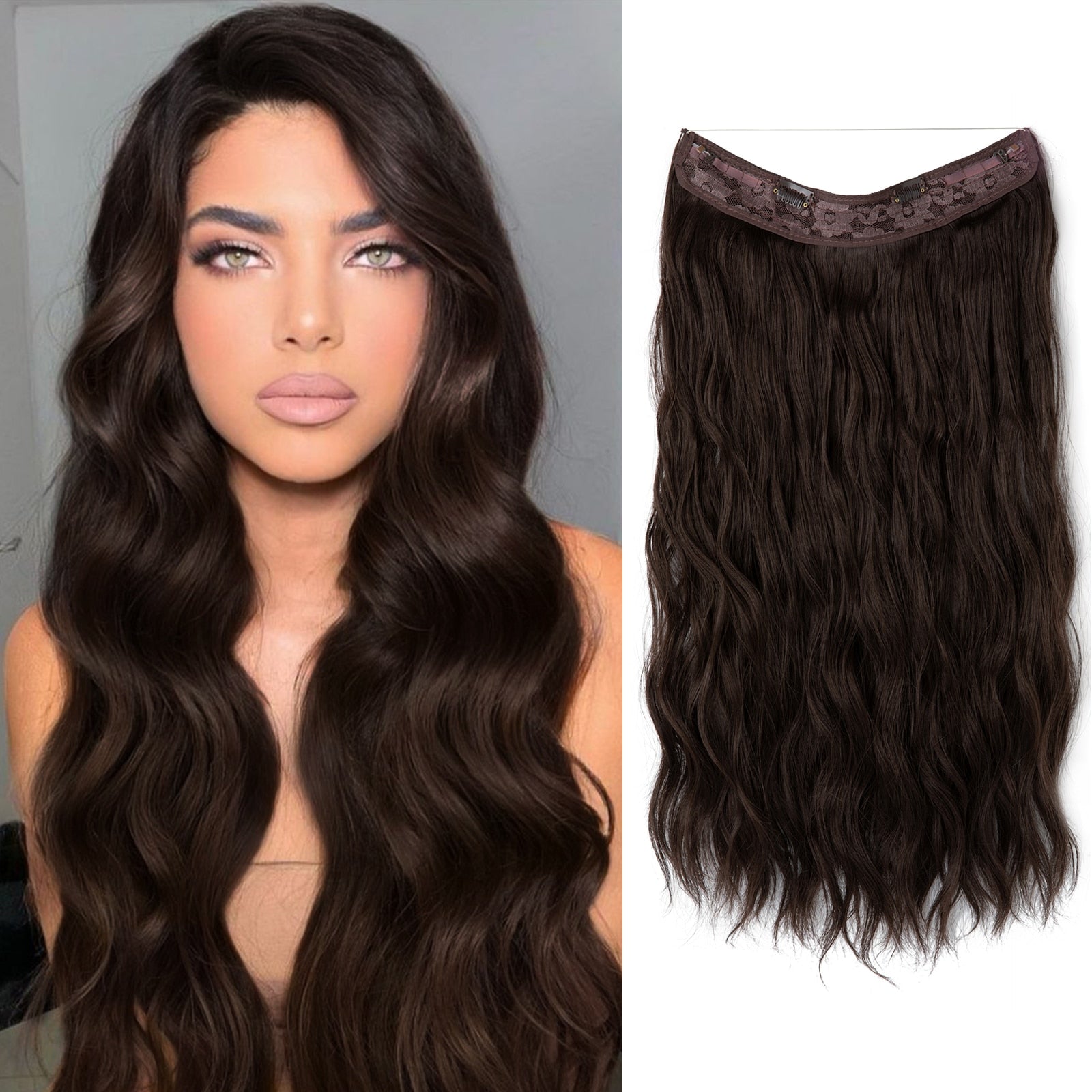 Hair Wig | Instant Volume Boost | Invisible Halo Extensions
