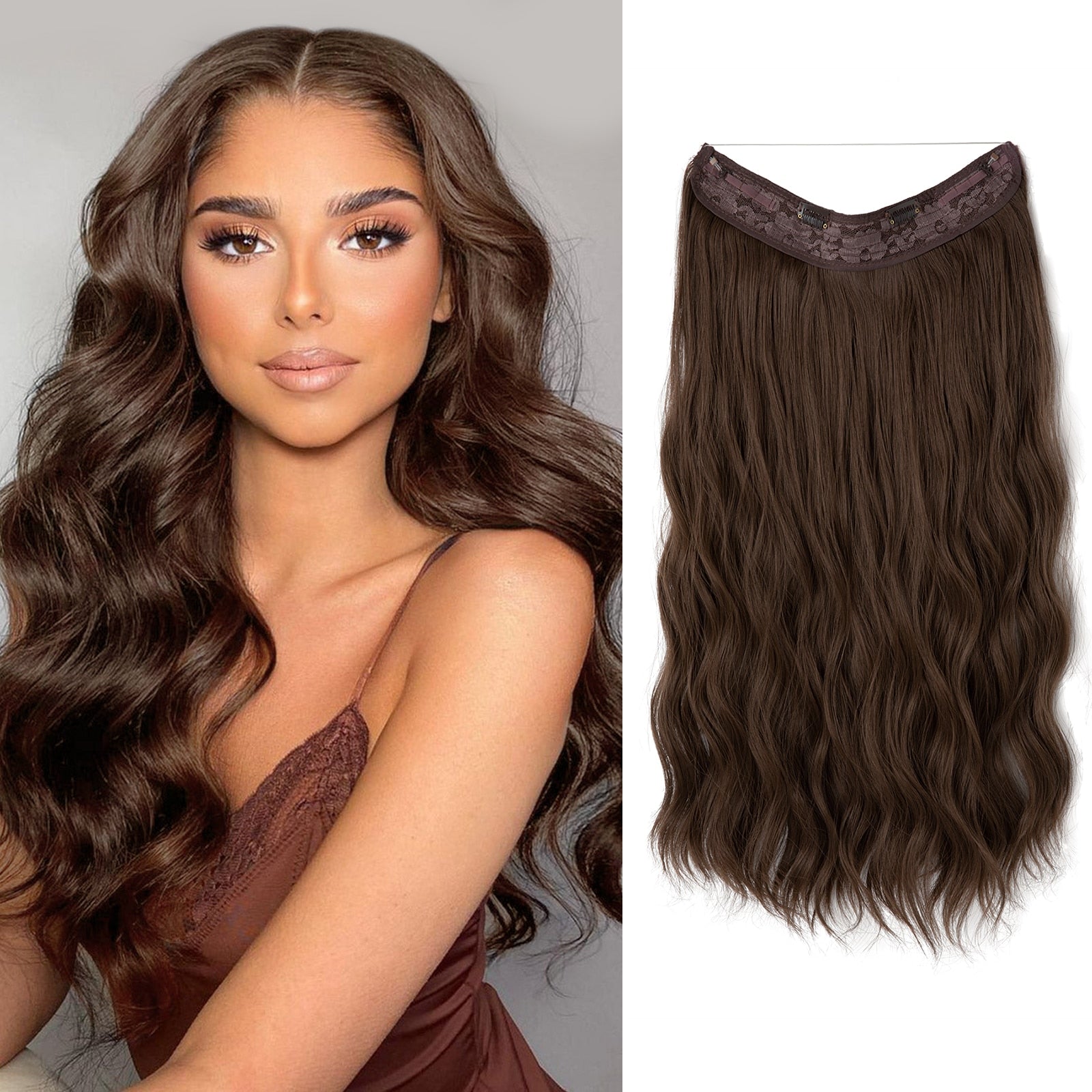 Hair Wig | Instant Volume Boost | Invisible Halo Extensions