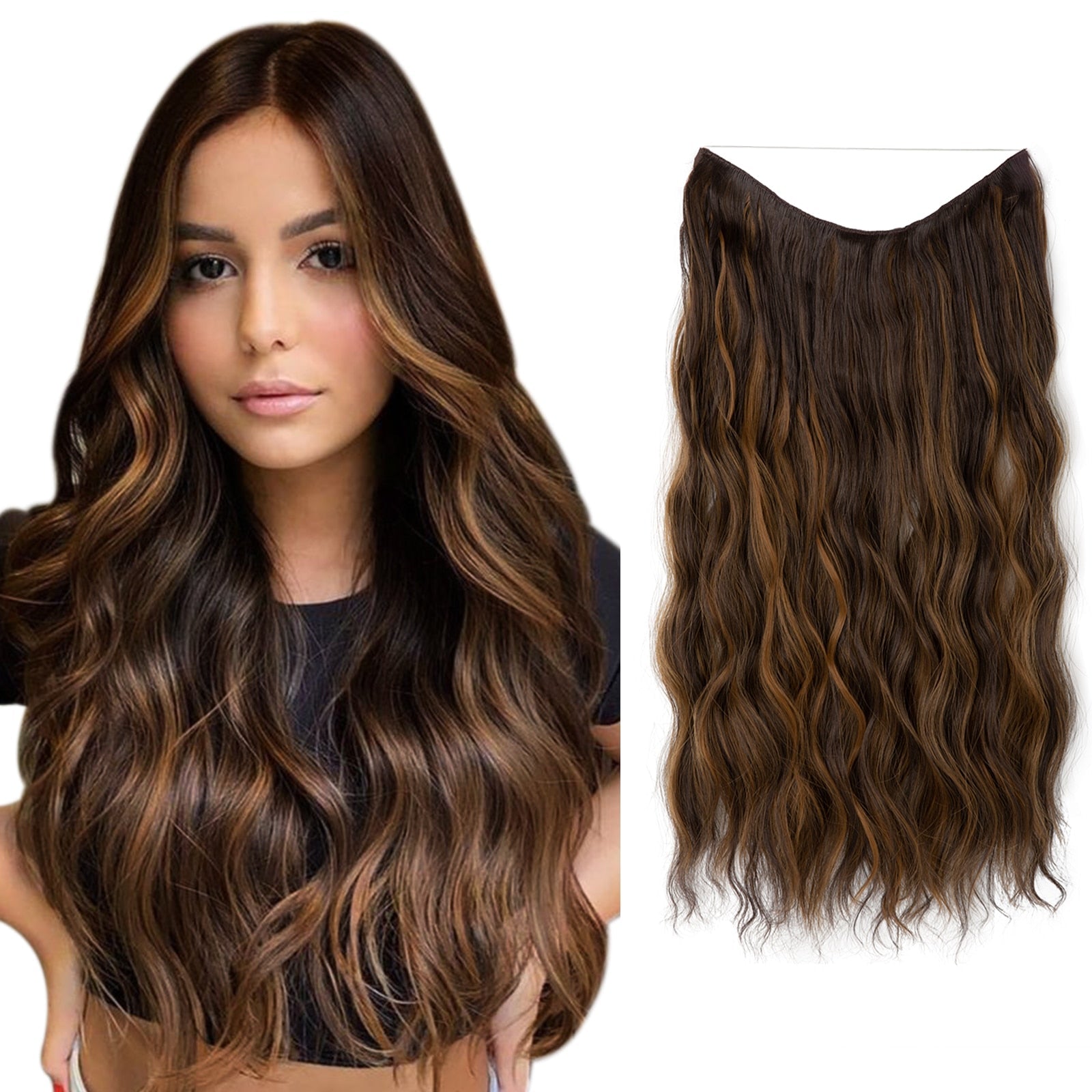 Hair Wig | Instant Volume Boost | Invisible Halo Extensions