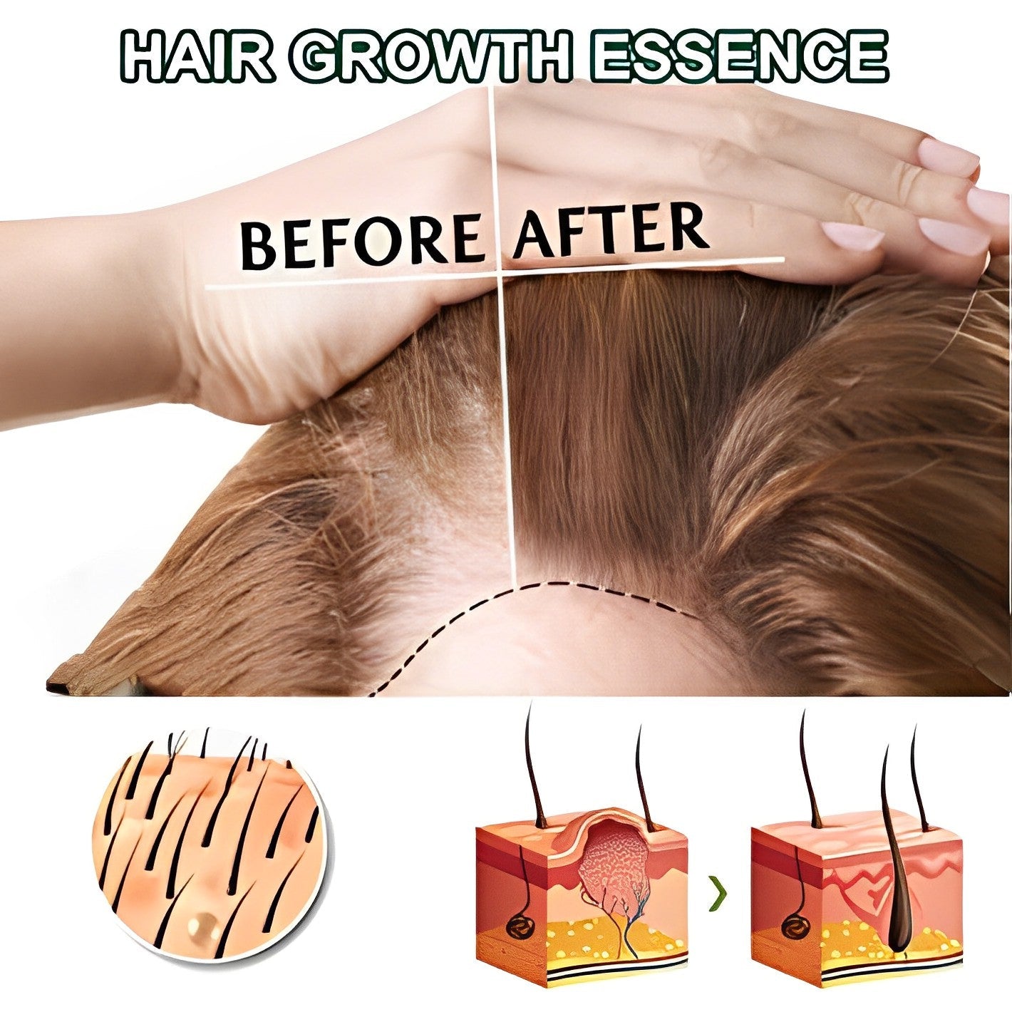Natural Hair Enhancer for Thicker Growth