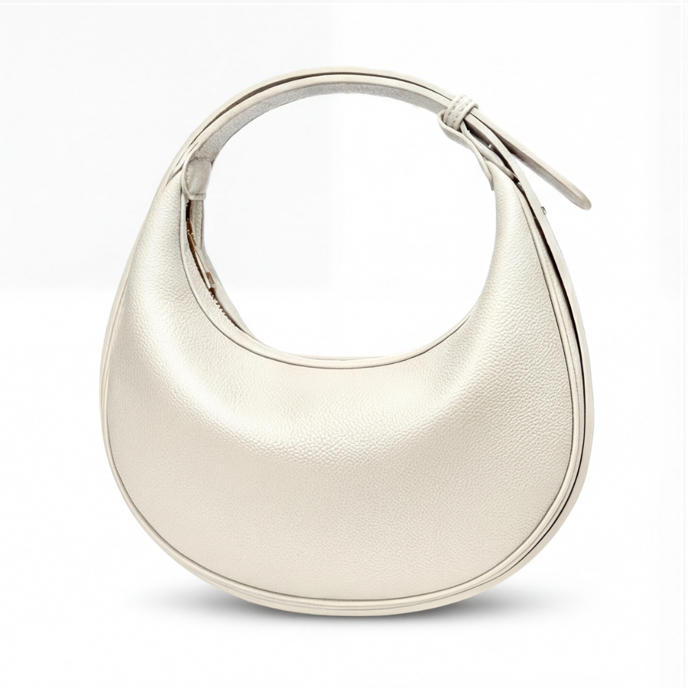 Half-Moon Shoulder Bag | Three Carry Styles | Soft Faux Leather