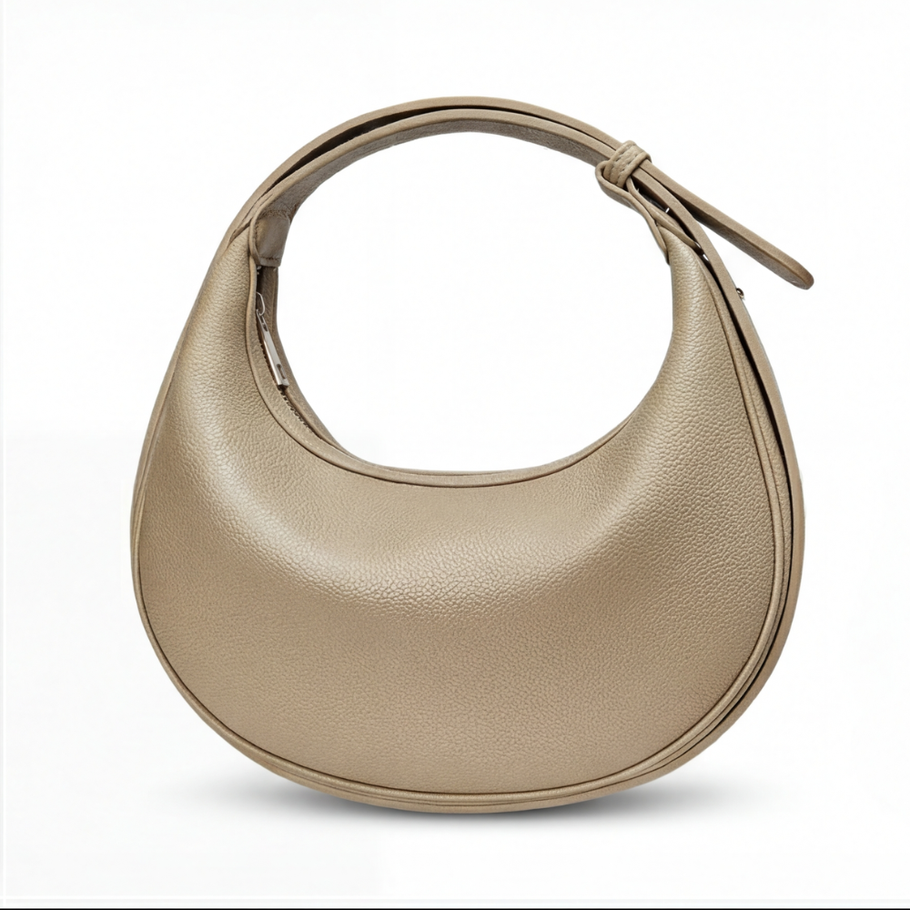 Half-Moon Shoulder Bag | Three Carry Styles | Soft Faux Leather
