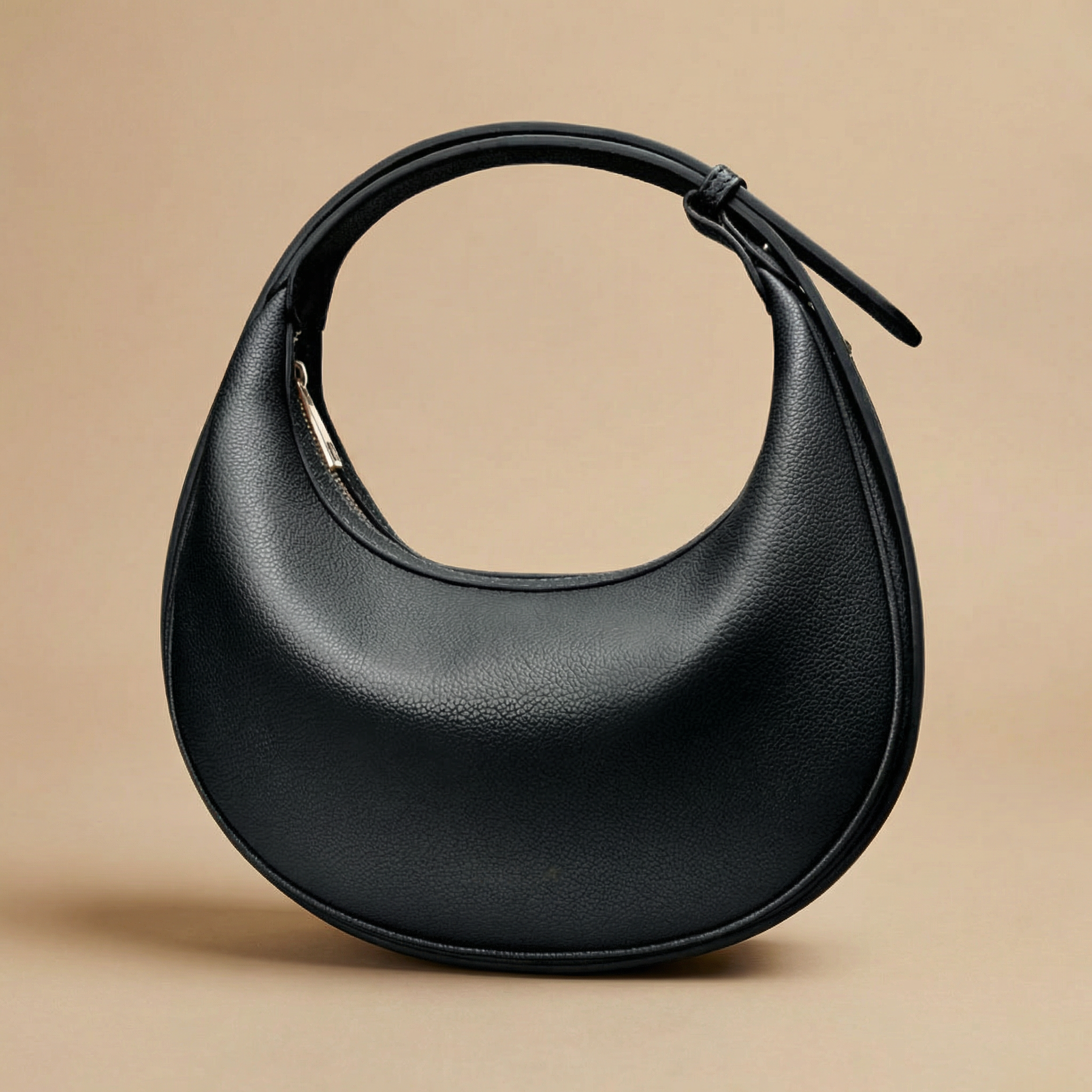 Half-Moon Shoulder Bag | Three Carry Styles | Soft Faux Leather