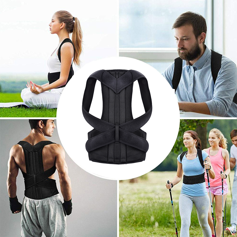 Adjustable Posture Trainer for Back | Breathable Shoulder Corrector | Spine Alignment