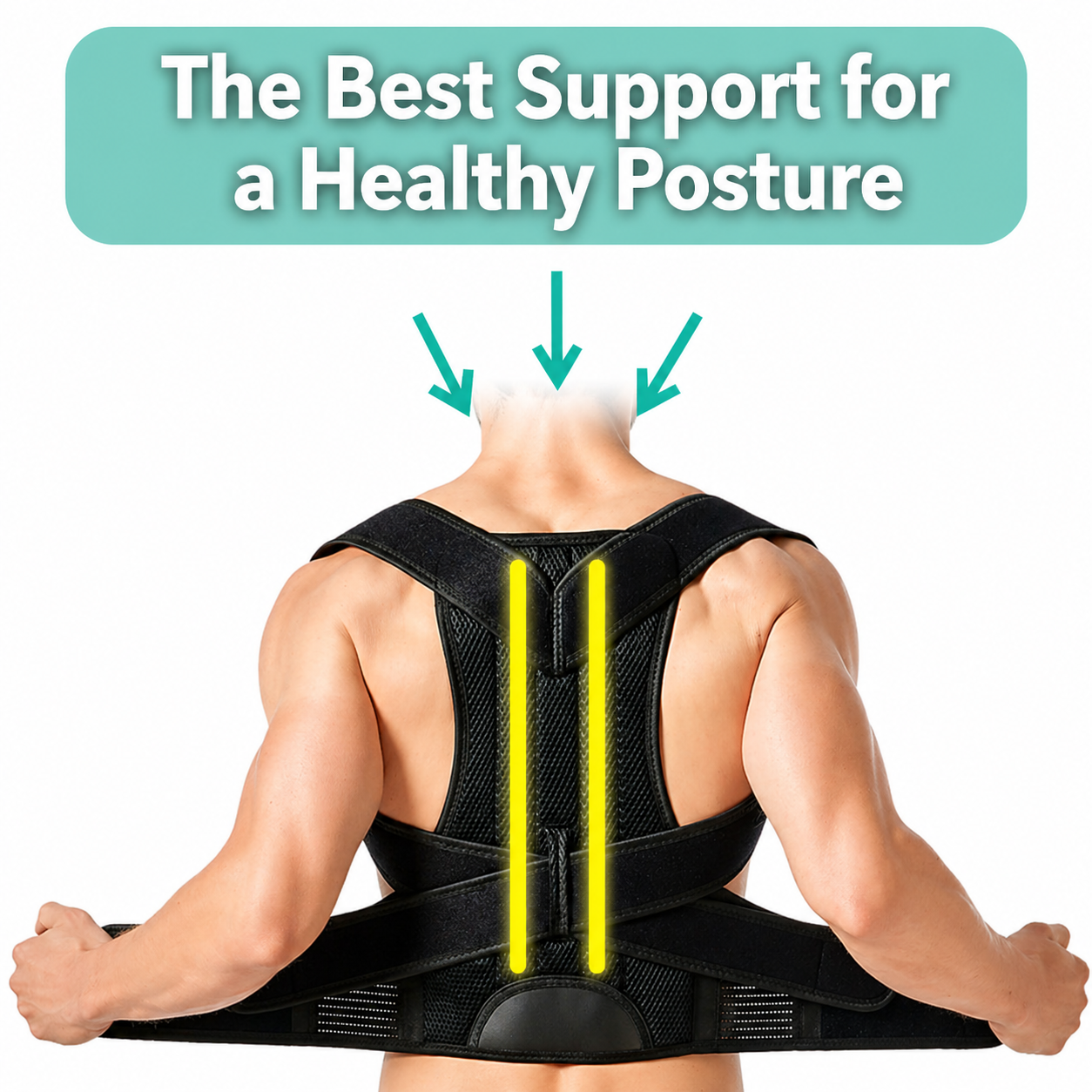 Adjustable Posture Trainer for Back | Breathable Shoulder Corrector | Spine Alignment