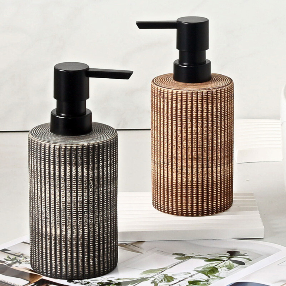 Elegant Ceramic Soap Dispenser Duo for Kitchen & Bath