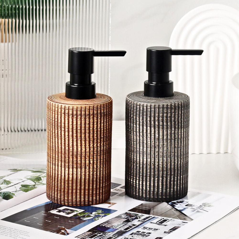Elegant Ceramic Soap Dispenser Duo for Kitchen & Bath